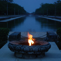 Eternal flame in Lumbini Nepal - Gateway Adventure Treks and Expedition